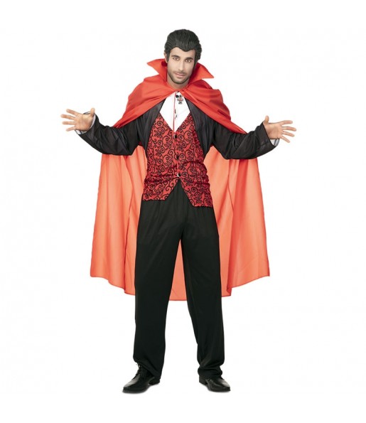 Costume da Mantello Rosso Vampiro per adulti 