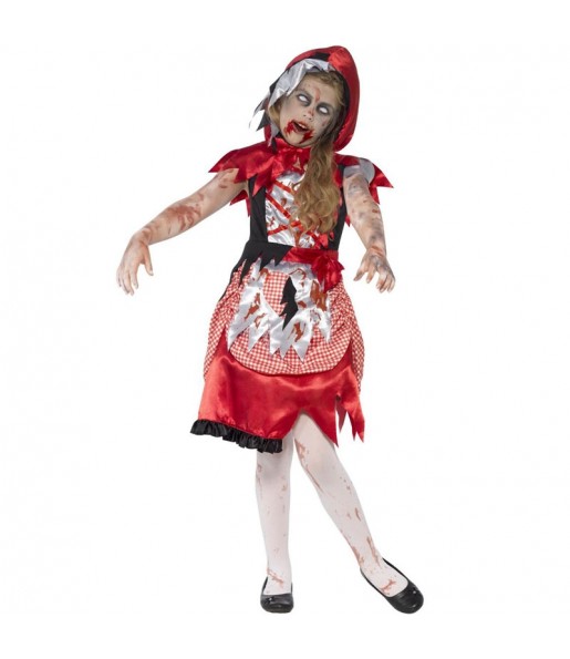 Costume da Cappuccetto rosso zombie per bambina