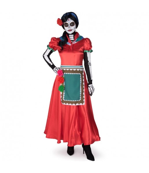 Costume Catrina Rosabella donna per una serata ad Halloween 