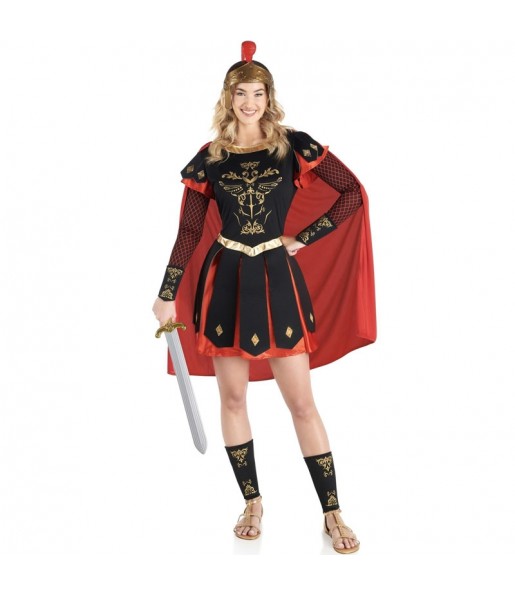 Costume da Centurione romano con mantello per donna