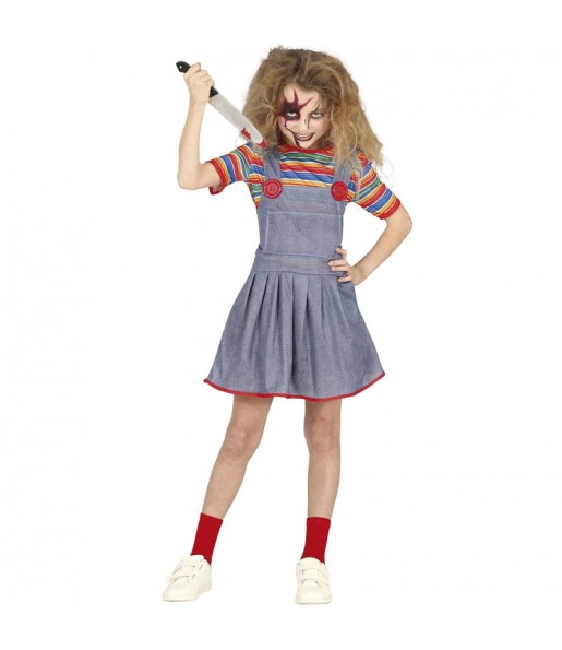 Costume da Chucky bambola insanguinata per bambina