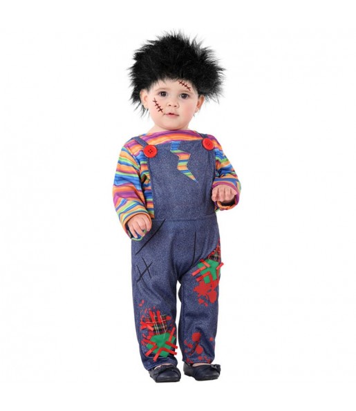 Travestimento da Chucky, bambola diabolica per neonato