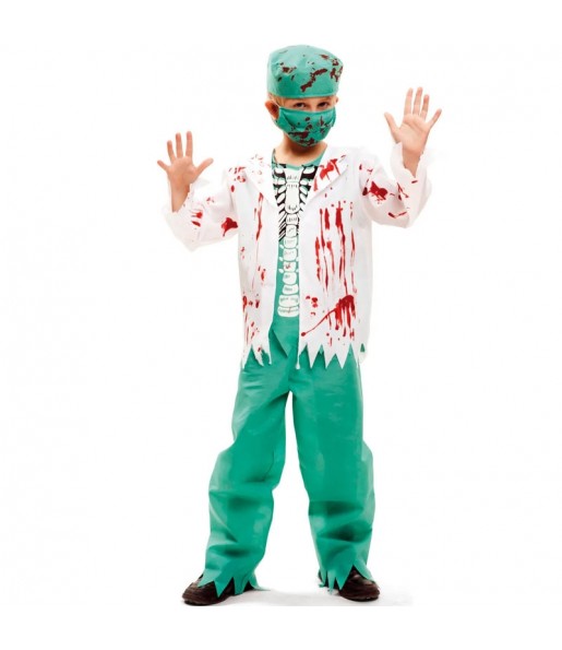Costume da chirurgo scheletrico per bambino