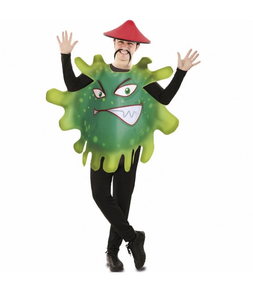 Costume da Coronavirus verde per uomo