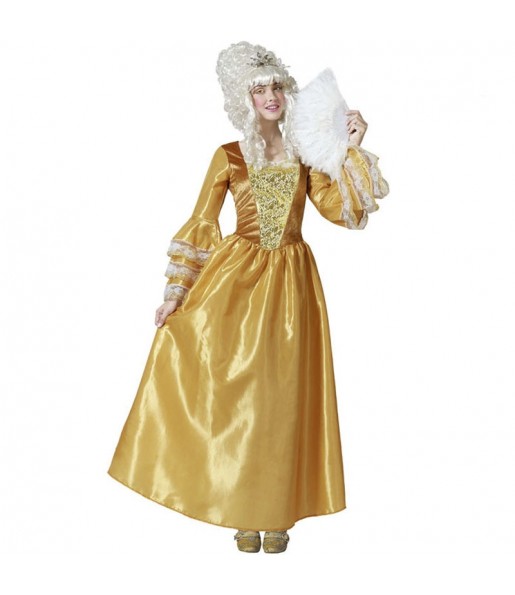 Costume da Cortigiana d'oro per donna