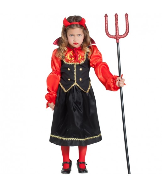 Vestito Diavolessa Inferno bambine per una festa ad Halloween