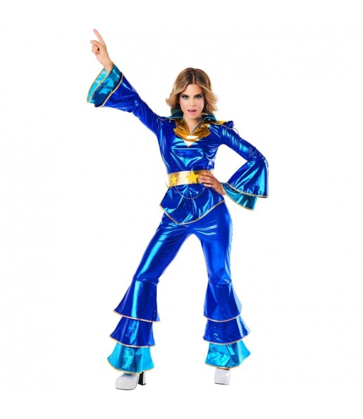 Costume da Disco Abba blu per donna