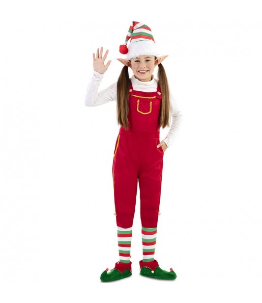 Costume da Folletto di Babbo Natale per bambina