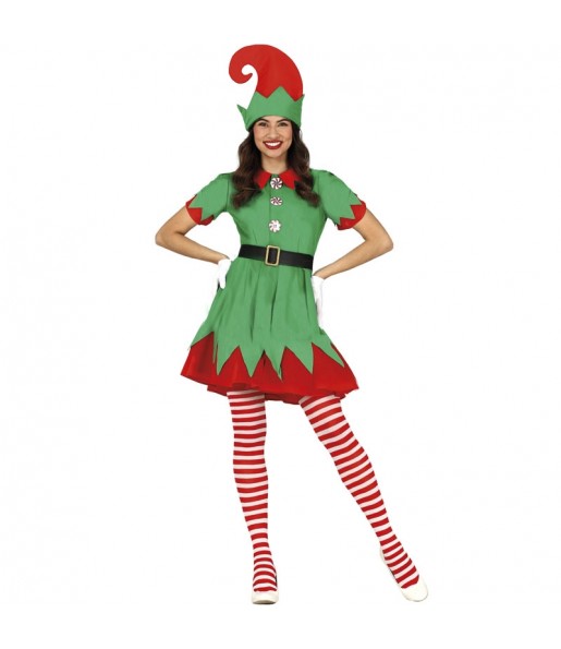 Costume da Elfo di San Nicola per donna