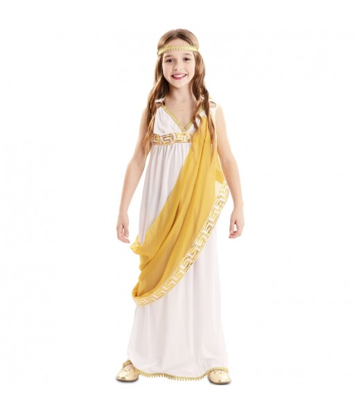 Costume da Imperatrice romana dorata per bambina