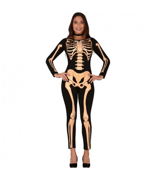 Costume Scheletro Skull donna per una serata ad Halloween