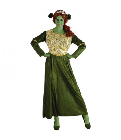 Travestimento Fiona Shrek donna per divertirsi e fare festa