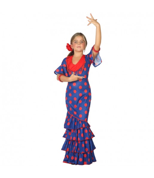Travestimento Flamenca blu bambina che più li piace