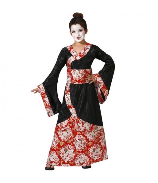 Costume da Geisha con kimono per bambina