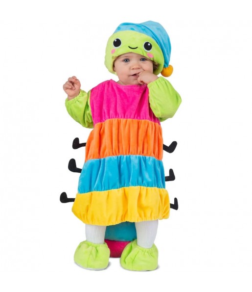 Costume da Verme multicolore per neonato