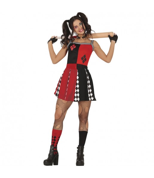 Costume da Harley Quinn Arkham per donna