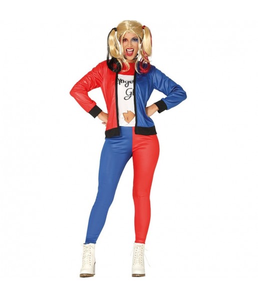 Costume Harley Quinn Villain donna per una serata ad Halloween 