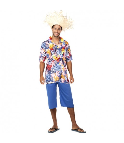 Costume da turista hawaiano per uomo