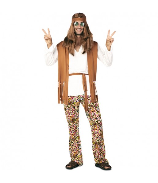 Costume da Hippie Multicolore per uomo 