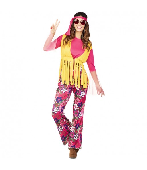 Costume da Hippie Multicolore per donna