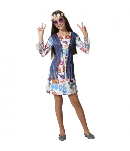 Costume da Hippie Peace per bambina