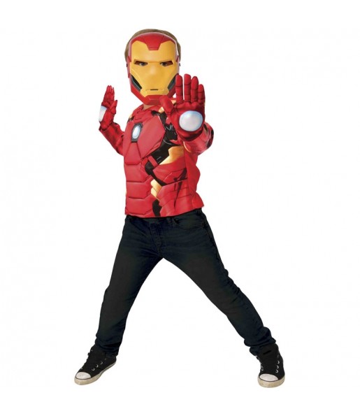 Costume da Iron Man petto muscoloso per bambino