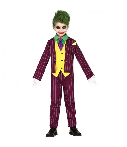 Travestimento Joker Arkham bambini per una festa ad Halloween