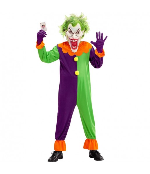 Travestimento da Joker malvagio per bambino