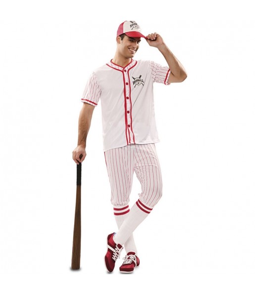 Costume da Giocatore di baseball retrò per uomo