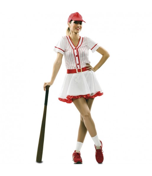 Costume da Giocatora di baseball retrò per donna