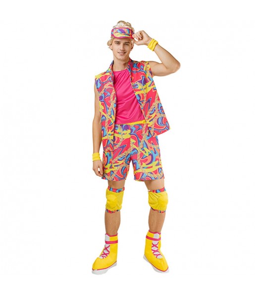 Costume da Ken pattinatore multicolore per uomo