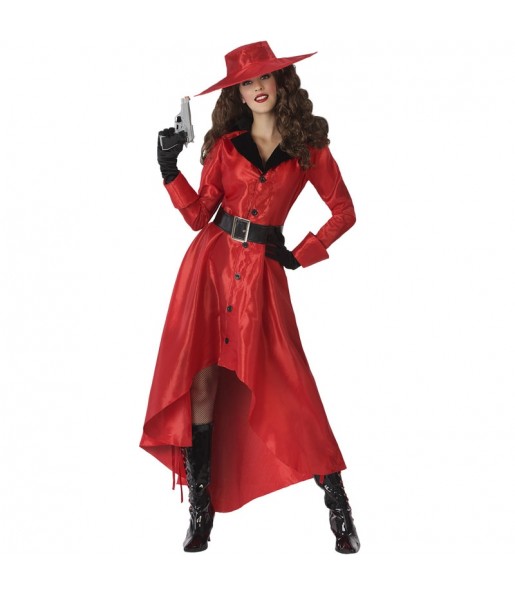 Costume da ladra Carmen Sandiego per donna