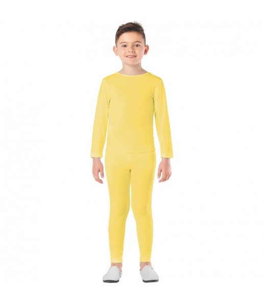 Costume da Body giallo 2 pezzi per bambini