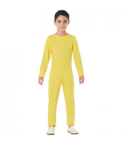Costume da Body giallo spandex per bambini