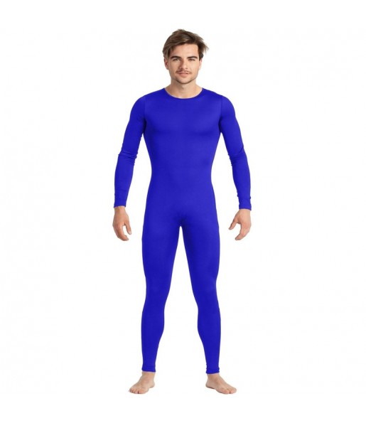 Costume da Body blu spandex per uomo