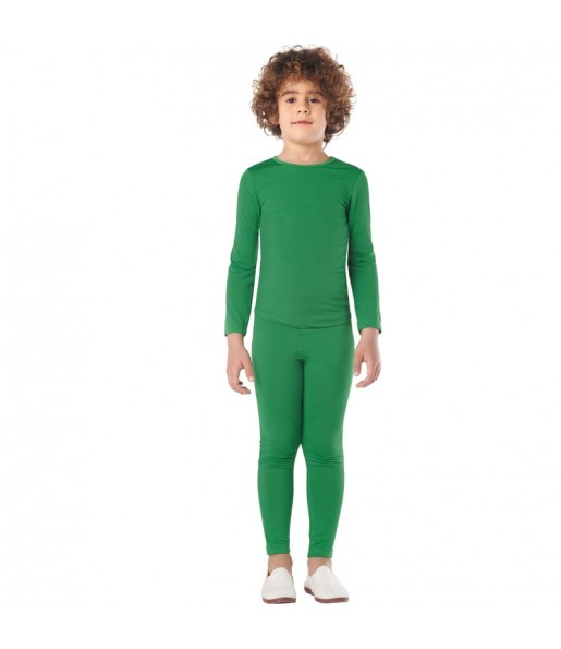 Costume da Body verde 2 pezzi per bambini