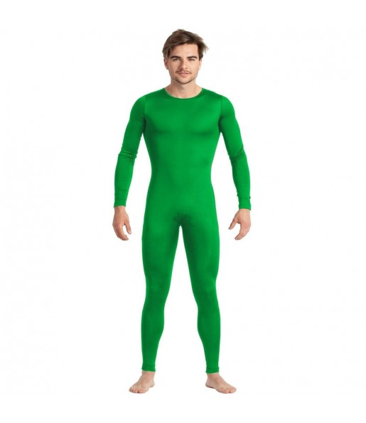 Costume da Body verde spandex per uomo
