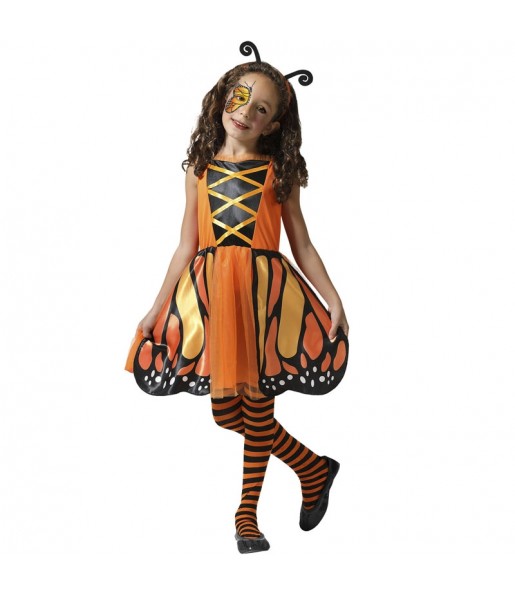 Costume da Farfalla arancione per bambina