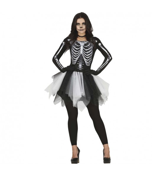 Costume da Miss Skeleton per donna