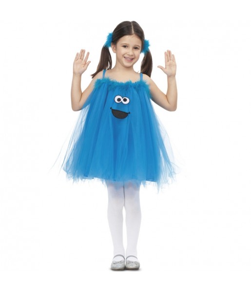 Travestimento Cookie Monster con Tutù bambina che più li piace