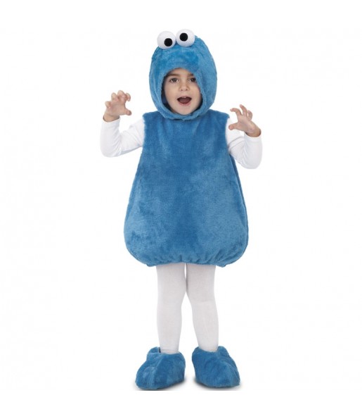 Travestimento Cookie Monster in peluche bambino che più li piace