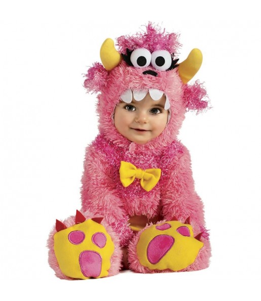 Costume da Mostro rosa per neonato