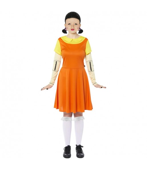Costume da Bambola Squid Game per donna