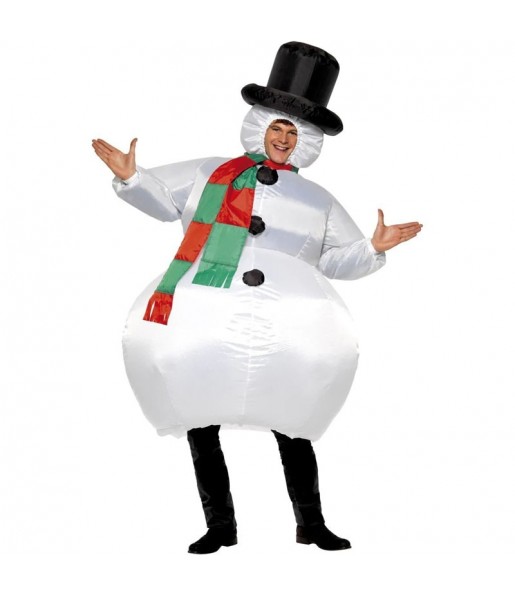 Costume da Pupazzo di neve gonfiabile per uomo