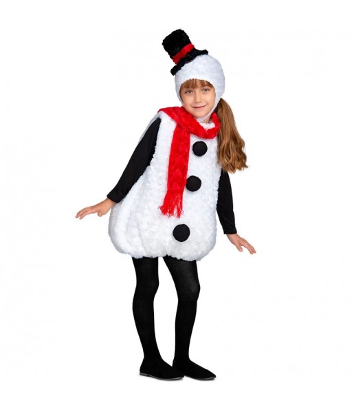 Costume da pupazzo di neve in peluche per bambino