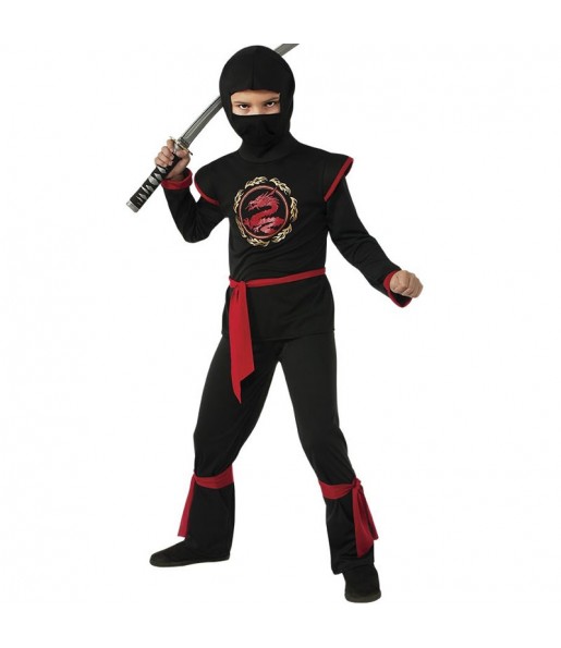 Costume da Ninja Drago nero per bambino