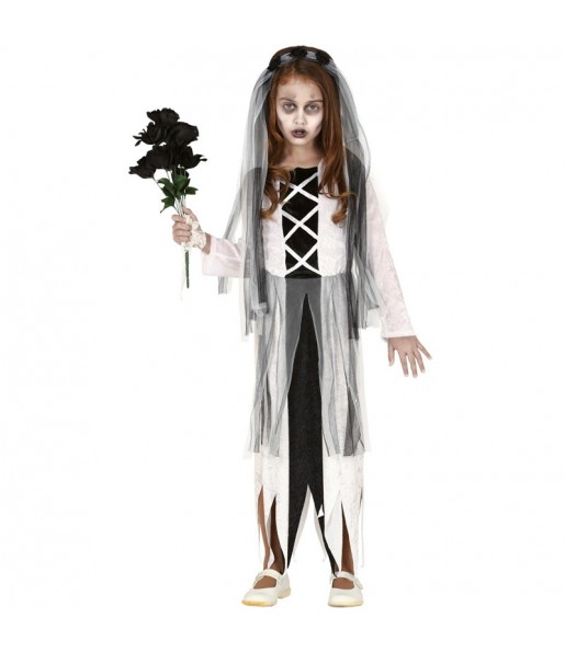 Vestito Sposa zombie bambine per una festa ad Halloween