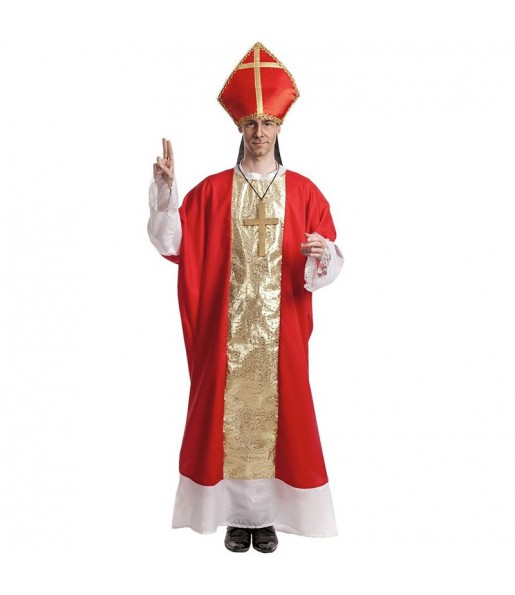 Costume da Vescovo rosso per uomo