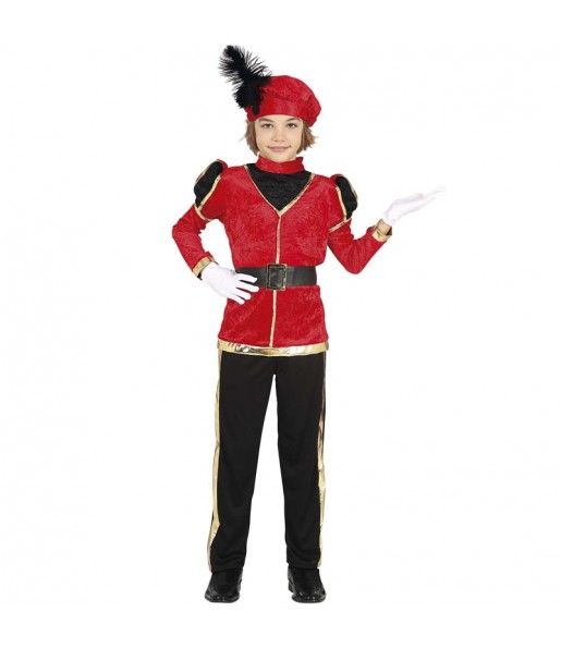 Costume da Paggetto rosso dei Re d\'Oriente per bambino