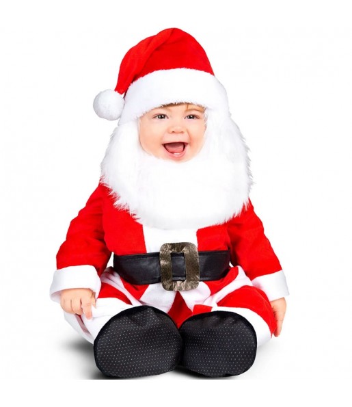 Costume da Babbo Natale con barba per neonato